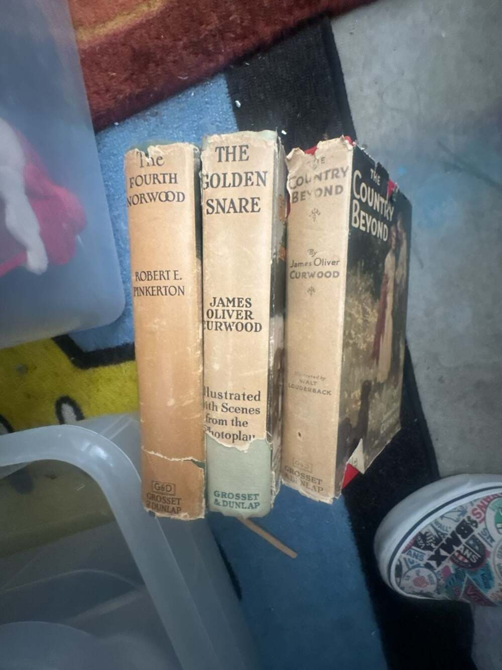 Set of 3 Vintage Grosset & Dunlap Books: The Golden Snare, The Country Beyond, a